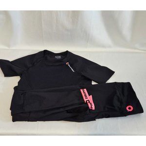 ZeroPoint Women's Power Compression Bundle - Short Sleeve Top (Size S) and Pants